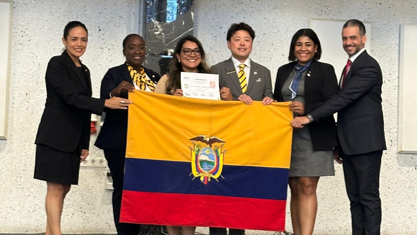 JCI Ecuador recibe reconocimiento en la Reunión de Presidentes JCI América 2025