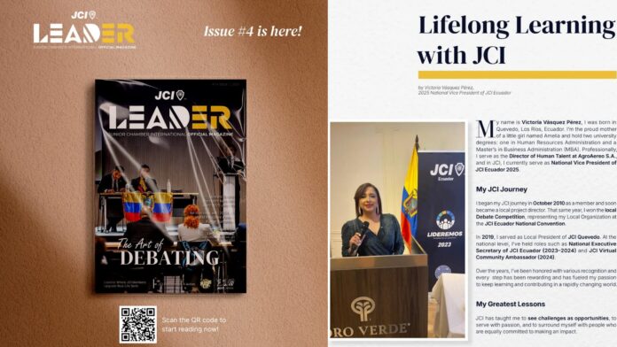 JCI Ecuador en la portada de Leaders
